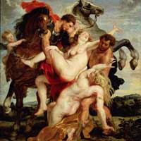 Rubens. The Rape of the Daughters of Leucippus.