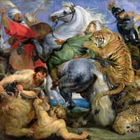 Rubens. The tiger hunt.