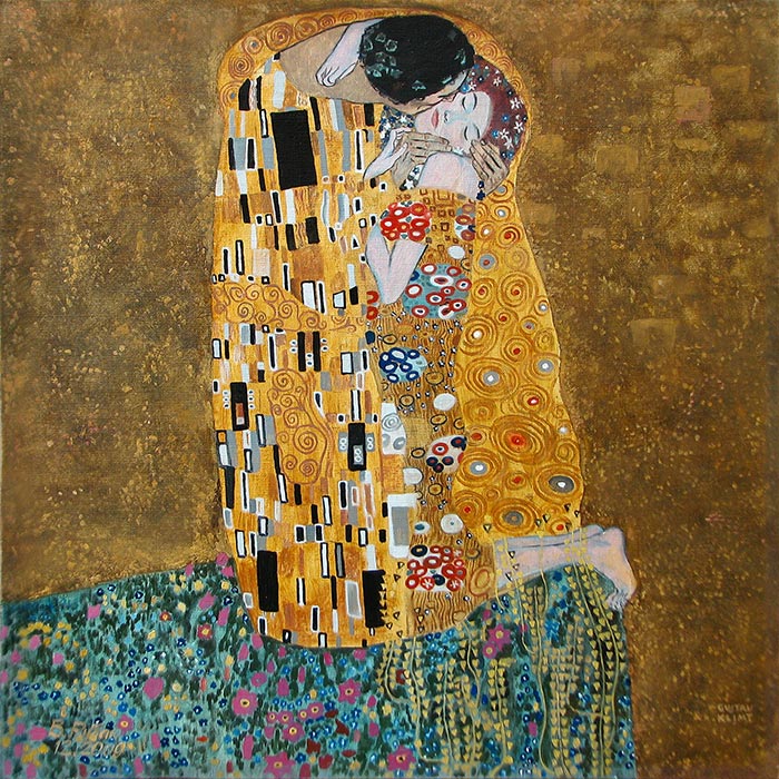 Копия картины Поцелуй - художник Виталий Рубан.