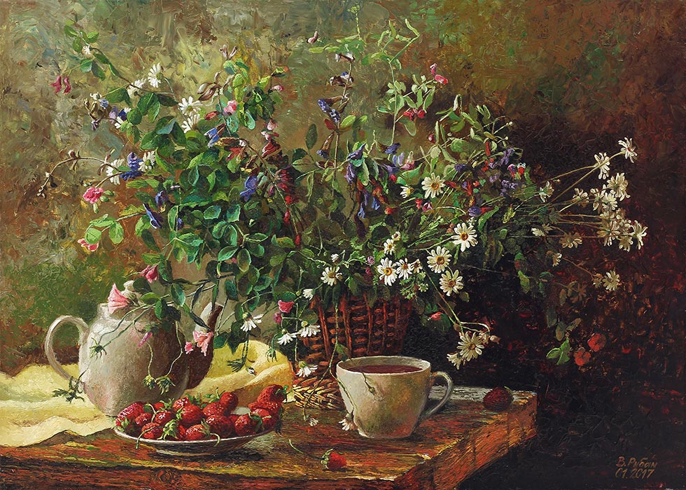 Картина Польові квіти - художник Віталій Рубан