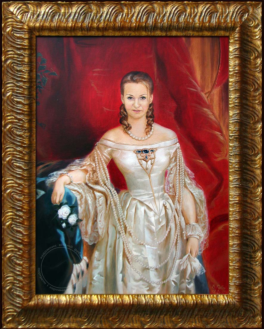 Женский портрет в образе императрицы
