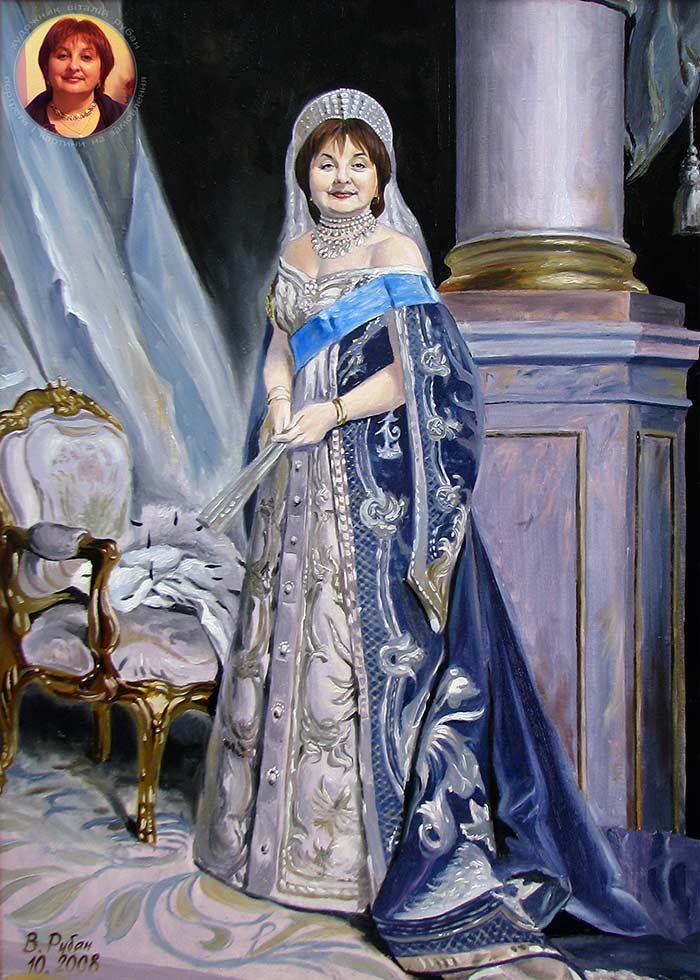 Женский портрет образе императрицы