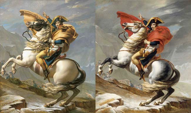 Две версии Бонапарта Жака Луи Давида